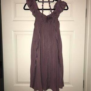 Lavender flow dress (off shoulder or with straps)